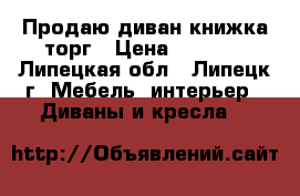 Продаю диван-книжка торг › Цена ­ 3 000 - Липецкая обл., Липецк г. Мебель, интерьер » Диваны и кресла   